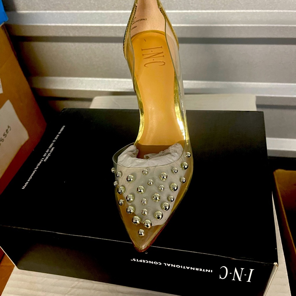Kenjay 39 vinyl stud heels